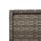 vidaXL Armario de almacenaje de jardín ratán PE gris 55x55x111 cm vidaXL Armario de almacenaje de jardín ratán PE gris 55x55x111 cm