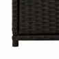 vidaXL Armario de almacenaje de jardín ratán PE negro 105x55x113 cm vidaXL Armario de almacenaje de jardín ratán PE negro 105x55x113 cm