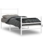 vidaXL Estructura cama metal con cabecero y estribo blanco 90x190 cm vidaXL Estructura cama metal con cabecero y estribo blanco 90x190 cm