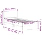 vidaXL Estructura cama con cabecero madera ingeniería blanco 90x200 cm vidaXL Estructura cama con cabecero madera ingeniería blanco 90x200 cm