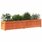 vidaXL Jardineras de exterior 2 uds madera maciza de pino marrón cera vidaXL Jardineras de exterior 2 uds madera maciza de pino marrón cera