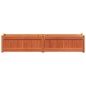 vidaXL Jardineras de exterior 2 uds madera maciza de pino marrón cera vidaXL Jardineras de exterior 2 uds madera maciza de pino marrón cera