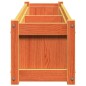 vidaXL Jardineras de exterior 2 uds madera maciza de pino marrón cera vidaXL Jardineras de exterior 2 uds madera maciza de pino marrón cera