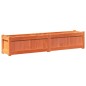 vidaXL Jardineras de exterior 2 uds madera maciza de pino marrón cera vidaXL Jardineras de exterior 2 uds madera maciza de pino marrón cera