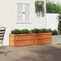 vidaXL Jardineras de exterior 2 uds madera maciza de pino marrón cera vidaXL Jardineras de exterior 2 uds madera maciza de pino marrón cera
