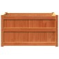 vidaXL Jardineras de exterior 2 uds madera maciza de pino marrón cera vidaXL Jardineras de exterior 2 uds madera maciza de pino marrón cera