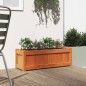 vidaXL Jardinera exterior madera maciza pino marrón cera 90x31x31 cm vidaXL Jardinera exterior madera maciza pino marrón cera 90x31x31 cm
