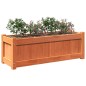 vidaXL Jardinera exterior madera maciza pino marrón cera 90x31x31 cm vidaXL Jardinera exterior madera maciza pino marrón cera 90x31x31 cm