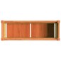 vidaXL Jardinera exterior madera maciza pino marrón cera 90x31x31 cm vidaXL Jardinera exterior madera maciza pino marrón cera 90x31x31 cm