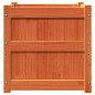 vidaXL Jardinera exterior madera maciza pino marrón cera 50x50x50 cm vidaXL Jardinera exterior madera maciza pino marrón cera 50x50x50 cm