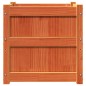 vidaXL Jardinera exterior madera maciza pino marrón cera 50x50x50 cm vidaXL Jardinera exterior madera maciza pino marrón cera 50x50x50 cm