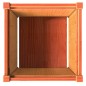 vidaXL Jardinera exterior madera maciza pino marrón cera 50x50x50 cm vidaXL Jardinera exterior madera maciza pino marrón cera 50x50x50 cm
