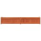 vidaXL Jardinera exterior madera maciza pino marrón cera 180x31x31 cm vidaXL Jardinera exterior madera maciza pino marrón cera 180x31x31 cm