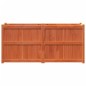 vidaXL Jardinera exterior madera maciza pino marrón cera 150x50x70 cm vidaXL Jardinera exterior madera maciza pino marrón cera 150x50x70 cm