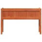 vidaXL Jardinera con patas madera maciza pino marrón cera 110x31x70 cm vidaXL Jardinera con patas madera maciza pino marrón cera 110x31x70 cm