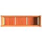 vidaXL Jardinera con patas madera maciza pino marrón cera 110x31x70 cm vidaXL Jardinera con patas madera maciza pino marrón cera 110x31x70 cm