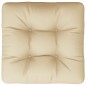 vidaXL Cojín para sofá de palets de tela beige 60x61,5x10 cm vidaXL Cojín para sofá de palets de tela beige 60x61,5x10 cm