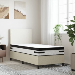 vidaXL Colchón de muelles ensacados firmeza media plus 90x220 cm