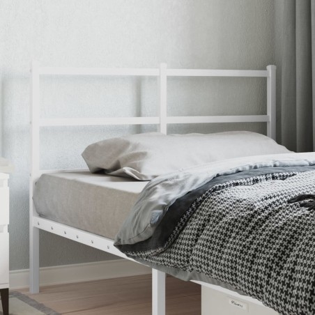 vidaXL Cabecero de metal blanco 120 cm