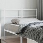 vidaXL Cabecero de metal blanco 120 cm