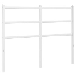 vidaXL Cabecero de metal blanco 120 cm