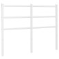 vidaXL Cabecero de metal blanco 120 cm
