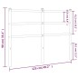 vidaXL Cabecero de metal blanco 120 cm