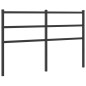 vidaXL Cabecero de metal negro 135 cm vidaXL Cabecero de metal negro 135 cm