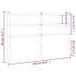 vidaXL Cabecero de metal negro 135 cm vidaXL Cabecero de metal negro 135 cm