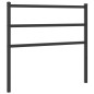 vidaXL Cabecero de metal negro 107 cm vidaXL Cabecero de metal negro 107 cm