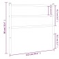vidaXL Cabecero de metal negro 107 cm vidaXL Cabecero de metal negro 107 cm