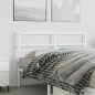 vidaXL Cabecero de metal blanco 140 cm vidaXL Cabecero de metal blanco 140 cm