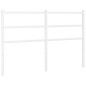 vidaXL Cabecero de metal blanco 140 cm vidaXL Cabecero de metal blanco 140 cm