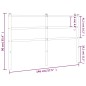 vidaXL Cabecero de metal blanco 140 cm vidaXL Cabecero de metal blanco 140 cm