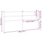vidaXL Cabecero de metal blanco 193 cm vidaXL Cabecero de metal blanco 193 cm