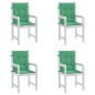 vidaXL Cojín silla jardín respaldo bajo 4 uds tela Oxford verde vidaXL Cojín silla jardín respaldo bajo 4 uds tela Oxford verde