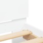 vidaXL Estructura de cama con cabecero y luces LED blanco 90x200 cm vidaXL Estructura de cama con cabecero y luces LED blanco 90x200 cm