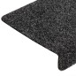 vidaXL Alfombrillas de escalera 10 unidades gris 65x21x4 cm vidaXL Alfombrillas de escalera 10 unidades gris 65x21x4 cm