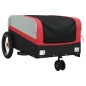 vidaXL Remolque para bicicleta hierro negro y rojo 30 kg vidaXL Remolque para bicicleta hierro negro y rojo 30 kg