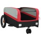 vidaXL Remolque para bicicleta hierro negro y rojo 30 kg vidaXL Remolque para bicicleta hierro negro y rojo 30 kg