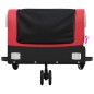 vidaXL Remolque para bicicleta hierro negro y rojo 30 kg vidaXL Remolque para bicicleta hierro negro y rojo 30 kg