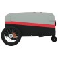 vidaXL Remolque para bicicleta hierro negro y rojo 30 kg vidaXL Remolque para bicicleta hierro negro y rojo 30 kg