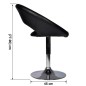 vidaXL Taburete de bar cuero sintético negro vidaXL Taburete de bar cuero sintético negro