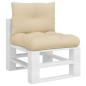 vidaXL Cojines para palets 2 unidades tela beige vidaXL Cojines para palets 2 unidades tela beige