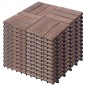 vidaXL Baldosas de terraza 11 uds madera maciza reciclada 30x30 cm vidaXL Baldosas de terraza 11 uds madera maciza reciclada 30x30 cm