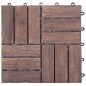 vidaXL Baldosas de terraza 11 uds madera maciza reciclada 30x30 cm vidaXL Baldosas de terraza 11 uds madera maciza reciclada 30x30 cm