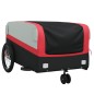 vidaXL Remolque para bicicleta hierro negro y rojo 45 kg vidaXL Remolque para bicicleta hierro negro y rojo 45 kg