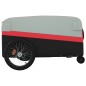 vidaXL Remolque para bicicleta hierro negro y rojo 45 kg vidaXL Remolque para bicicleta hierro negro y rojo 45 kg