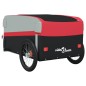 vidaXL Remolque para bicicleta hierro negro y rojo 45 kg vidaXL Remolque para bicicleta hierro negro y rojo 45 kg