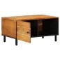 vidaXL Mesa de centro madera maciza de acacia 80x50x40 cm vidaXL Mesa de centro madera maciza de acacia 80x50x40 cm